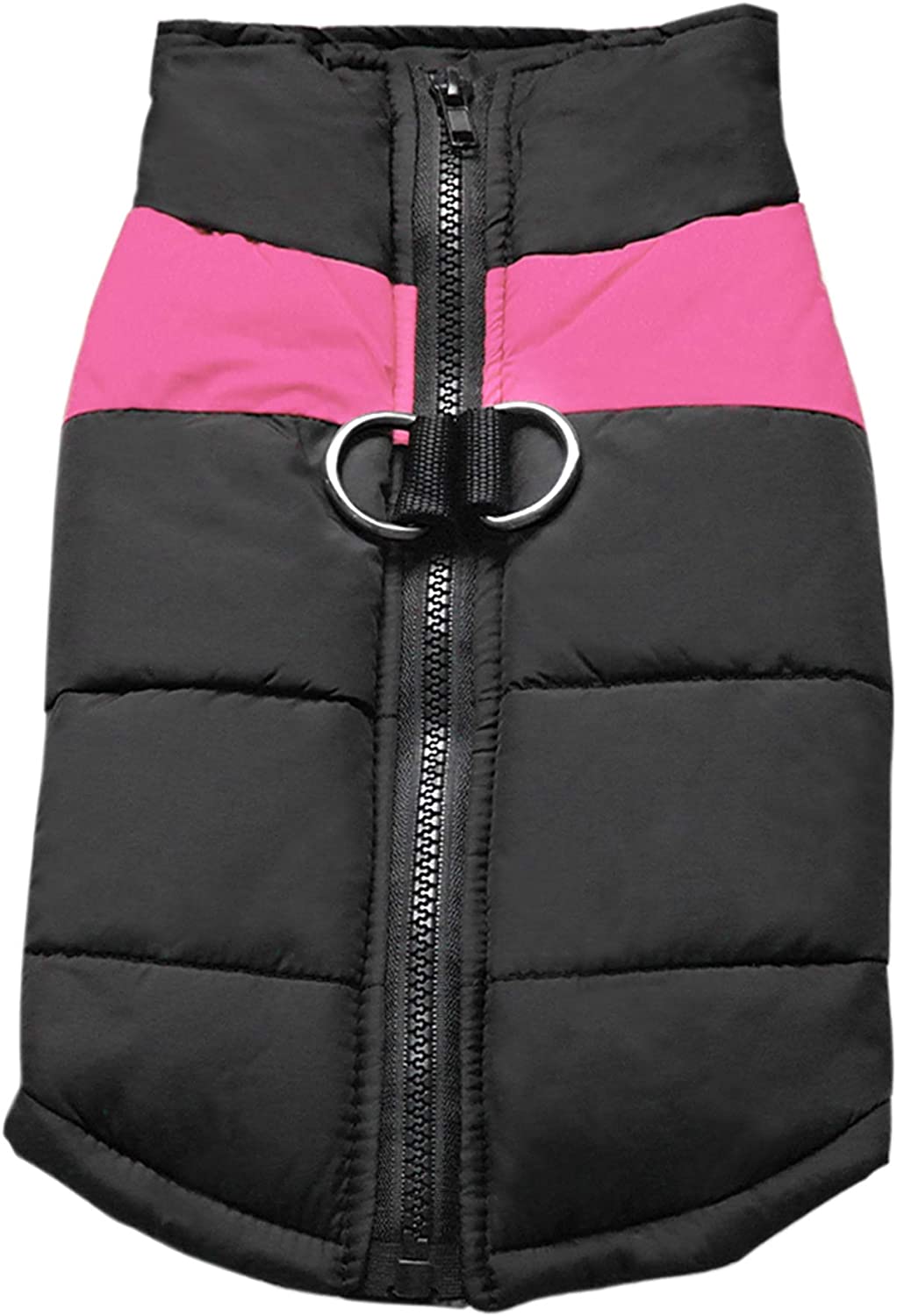 pet warm vest, pink, size M