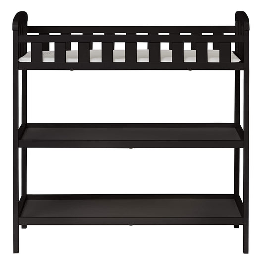 Changing Table, Black 36.5x20x39 Inch