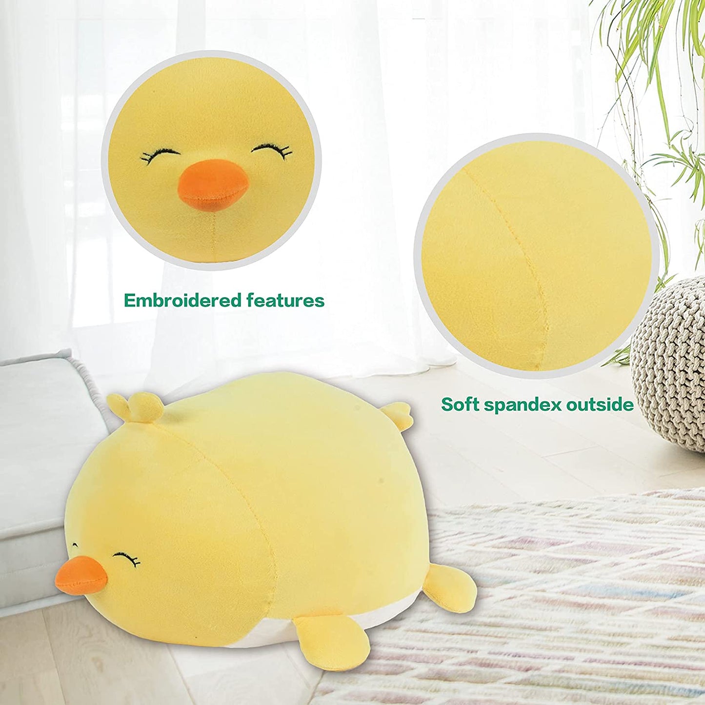 15" Smoochy Pals Yellow Chick, Ultrasoft Stuffed Animal Plush Toy