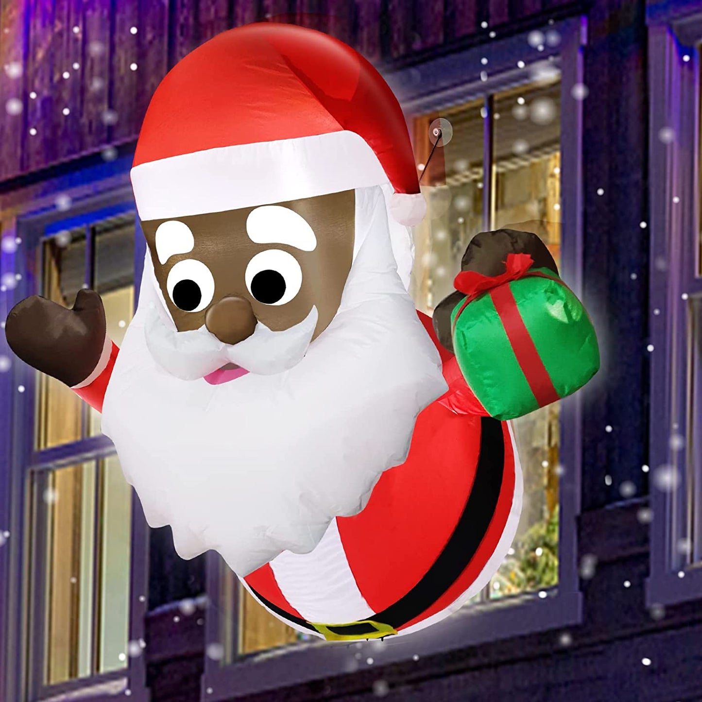 3.5ft Christmas inflatable with LED lights, Santa claus