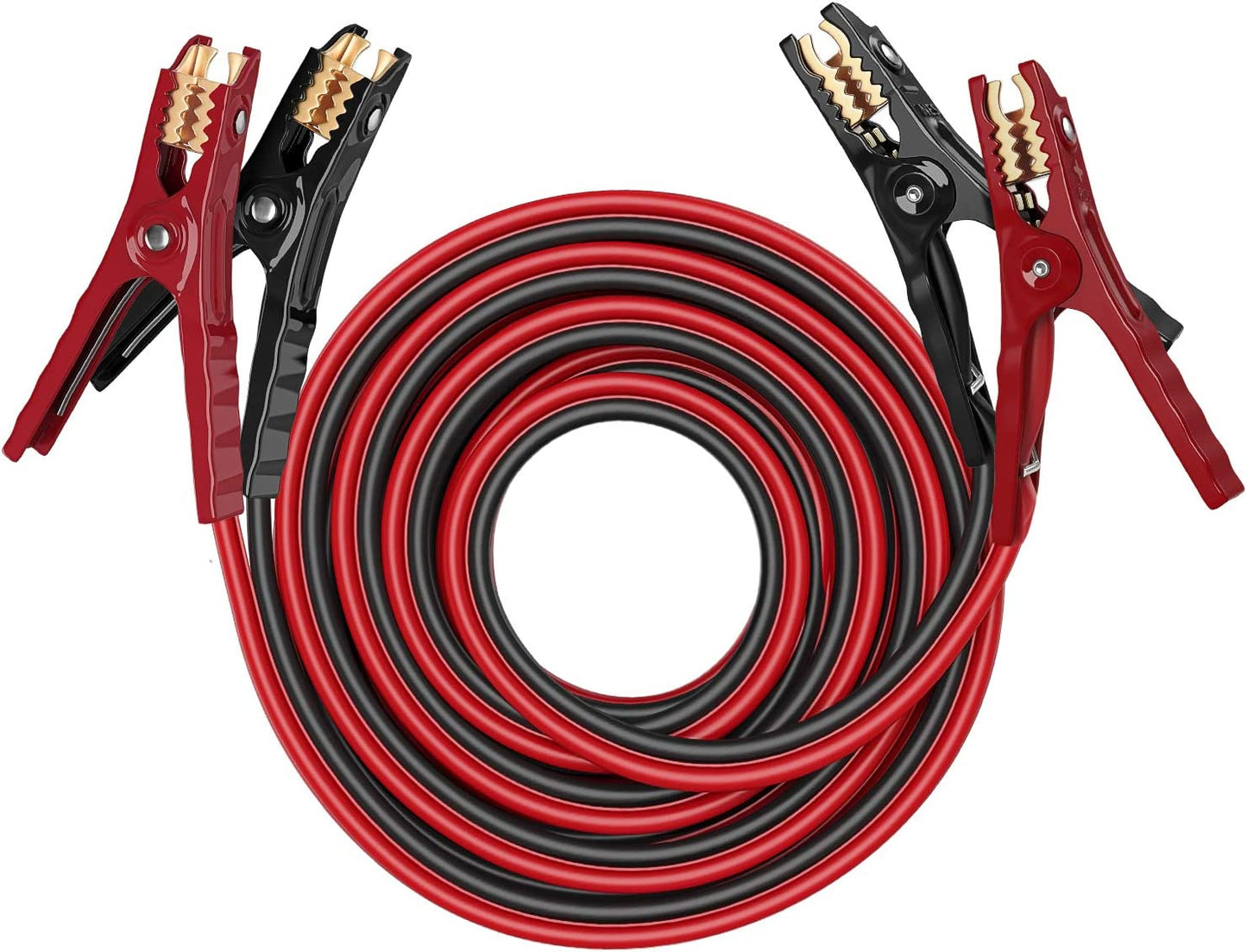 Heavy Duty Booster Cables with Clamps, Gauge 4G x 20 '