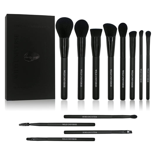 12 pieces of professional makeup brushes with case