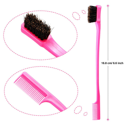 10 pieces hair edge brush, 5 colors