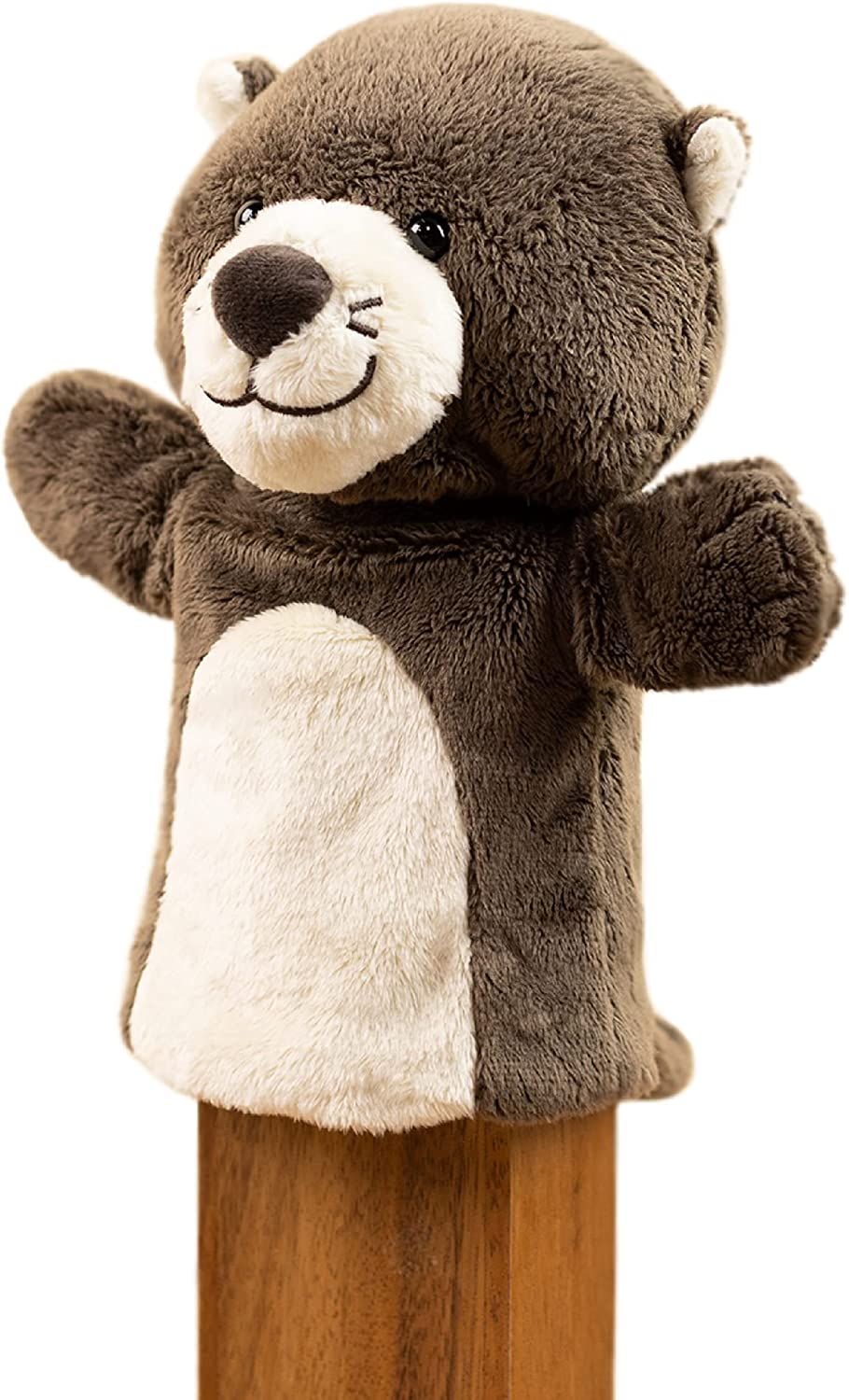 Otter Plush Hand Puppet with Movable Arms, 6 Inches