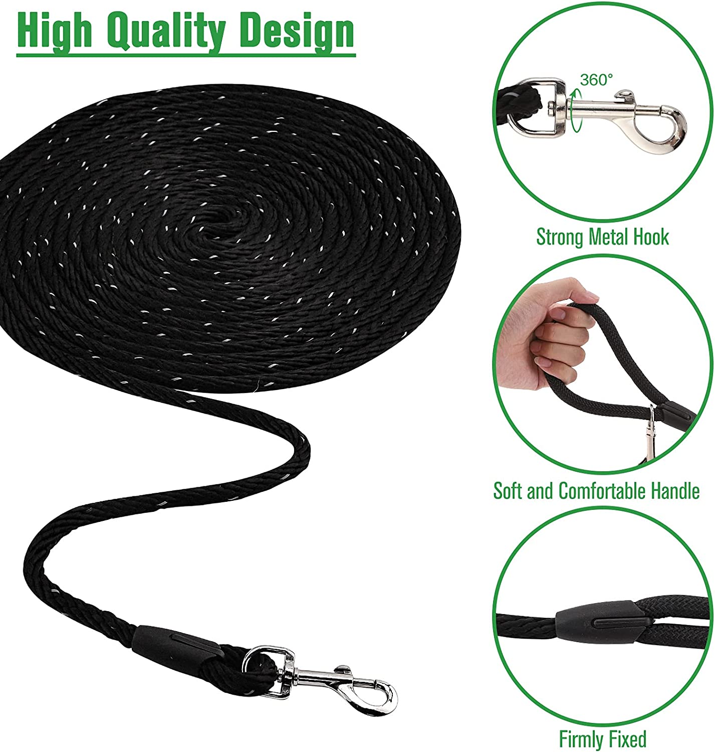 Medium and Large Pet Training Leash Set