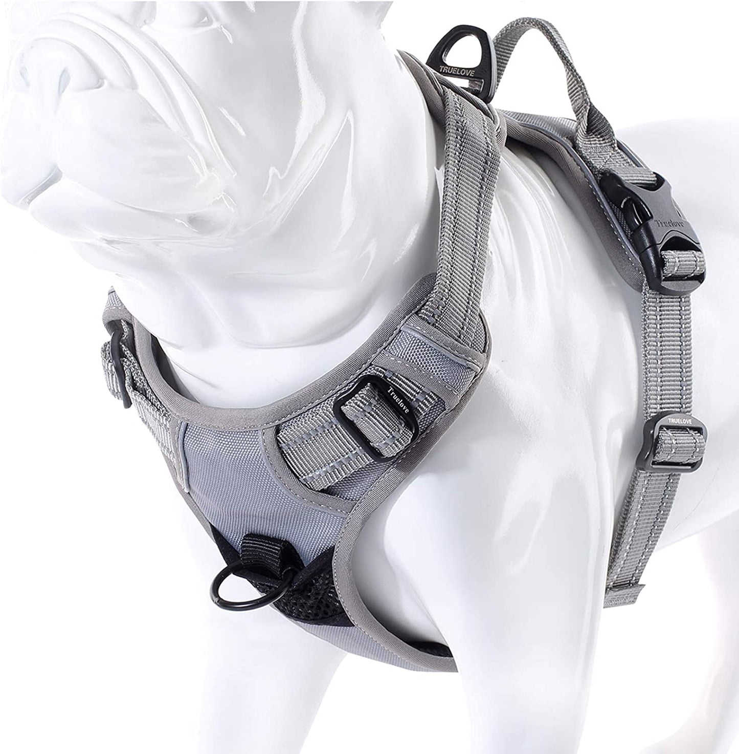 Soft Front Pet Harness, X-Large (Pack of 1), Color: Gray