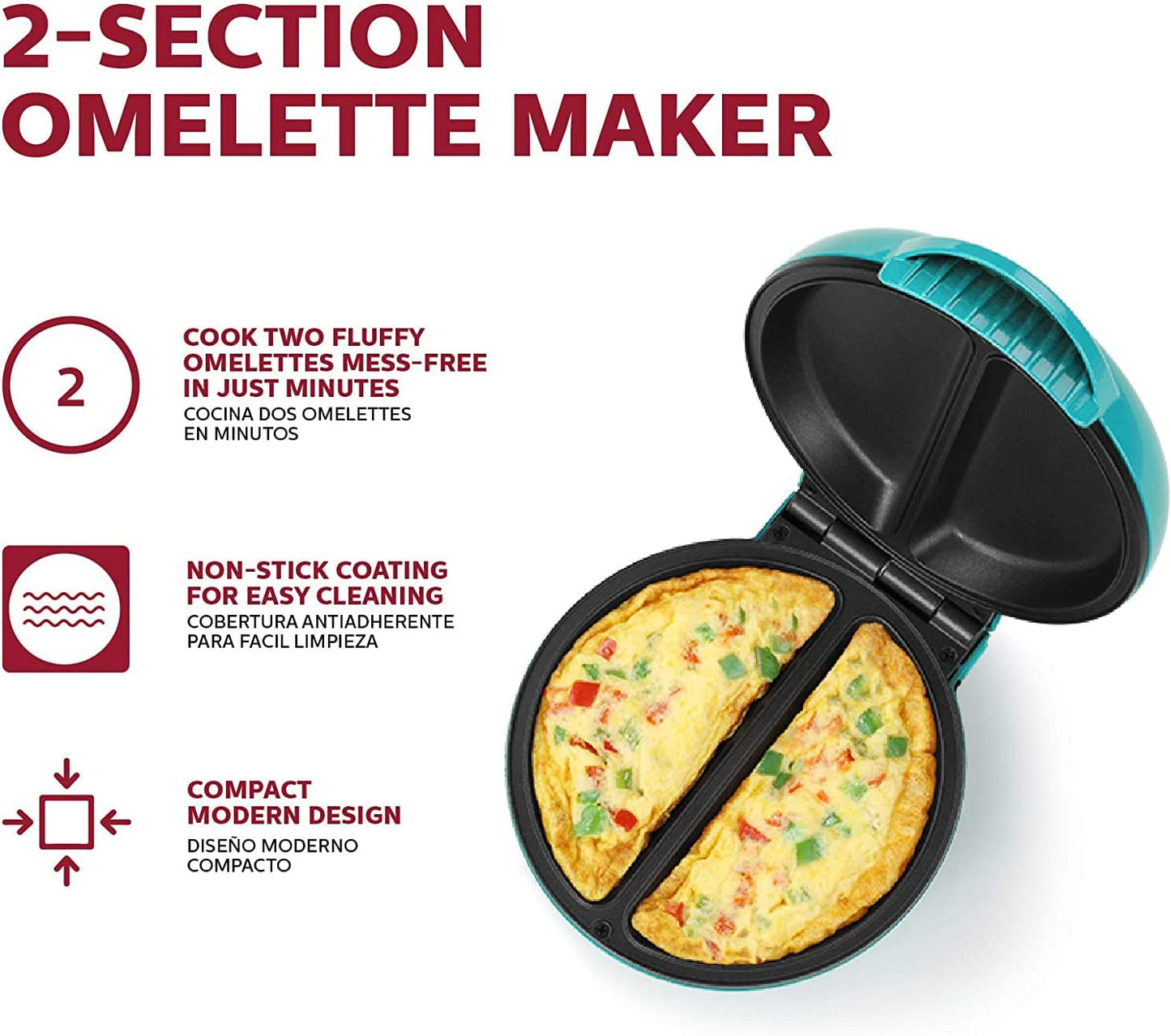 Non-stick tortilla machine, Teal, one-size