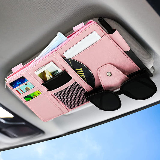 Organizer Sunglass Holder for Car, Pink