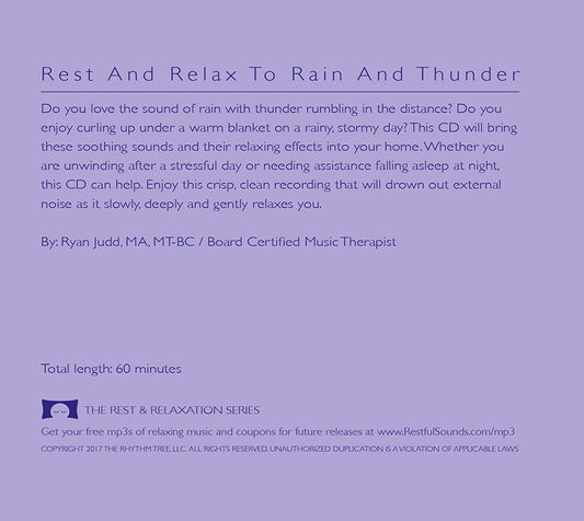 Calming Rain and Distant Thunder (CD)