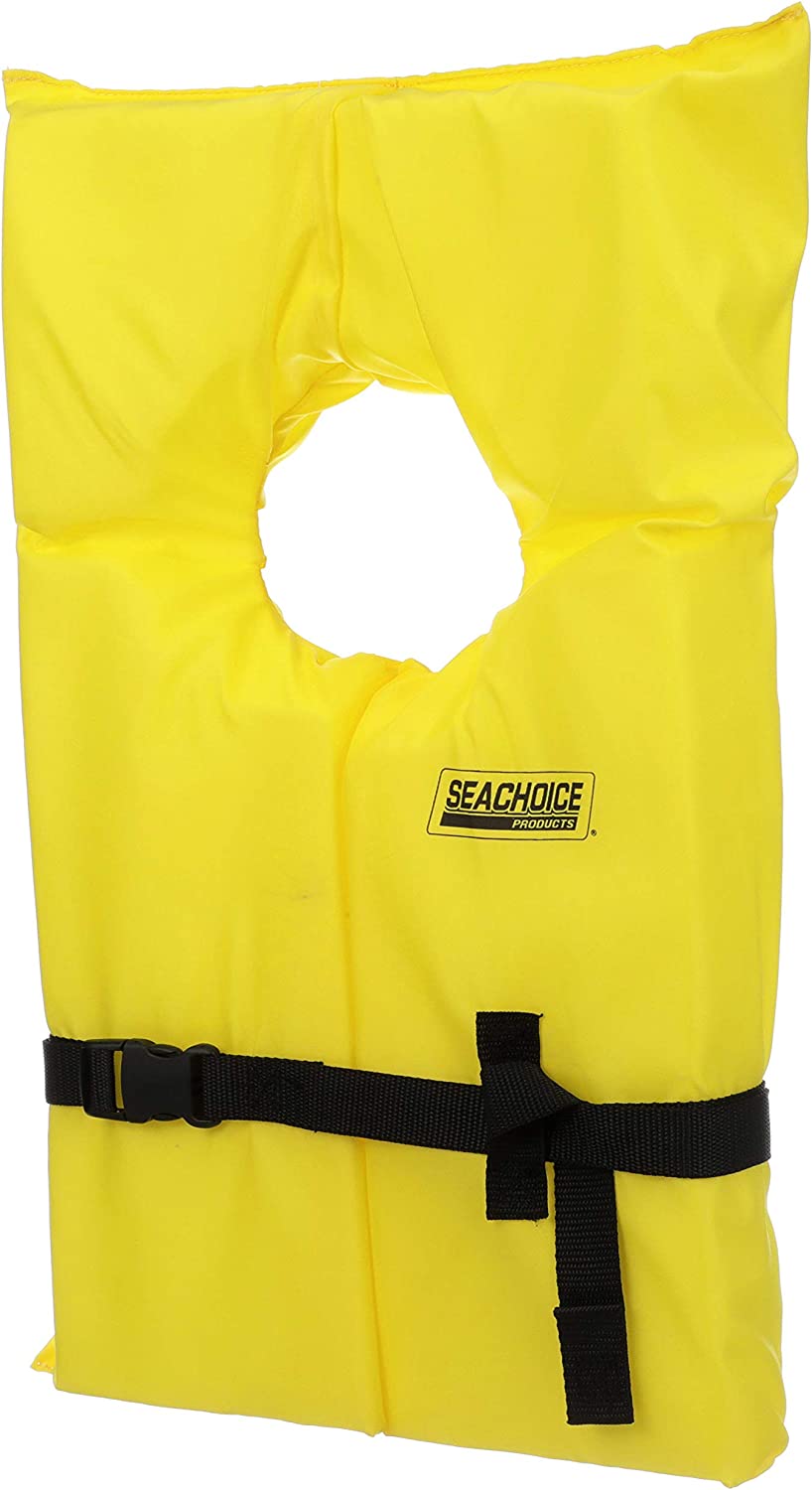 Type II Life Jacket, One Size, Yellow