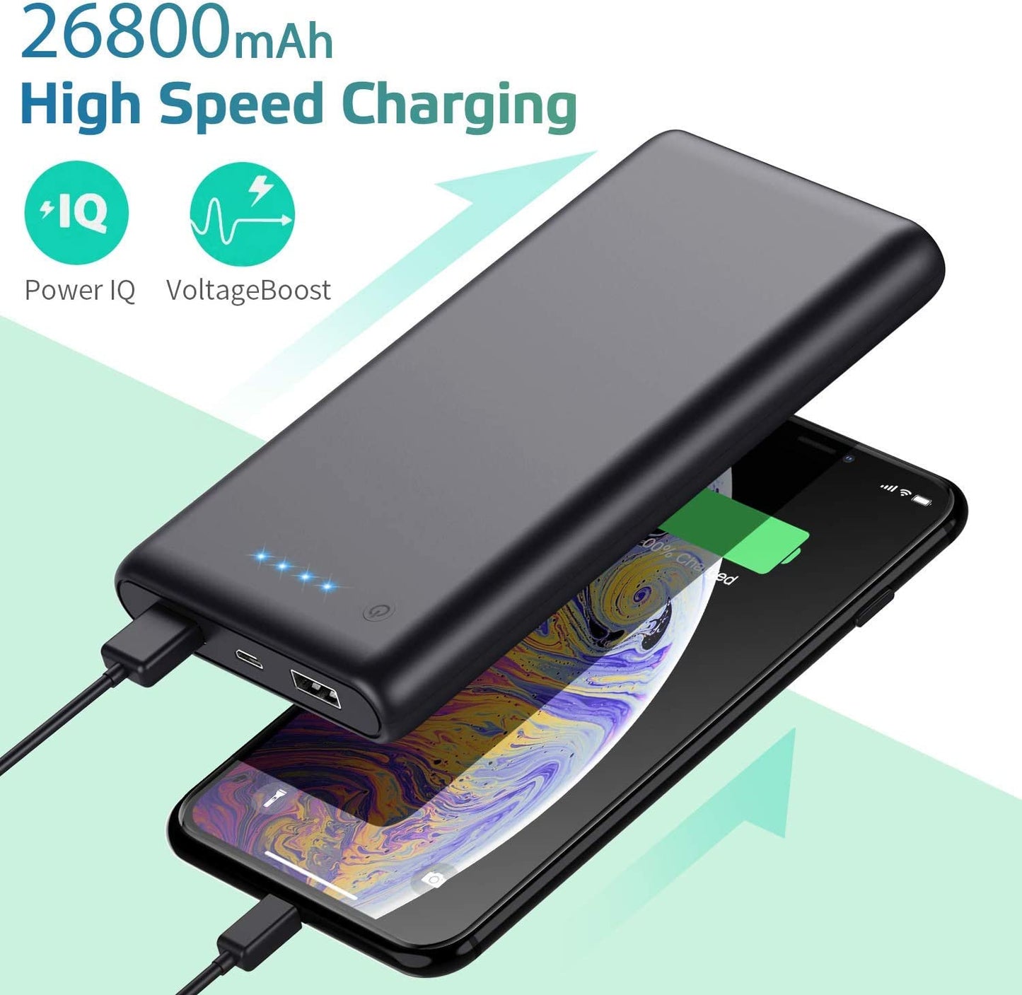 26800mAh Power Bank Portable Charger