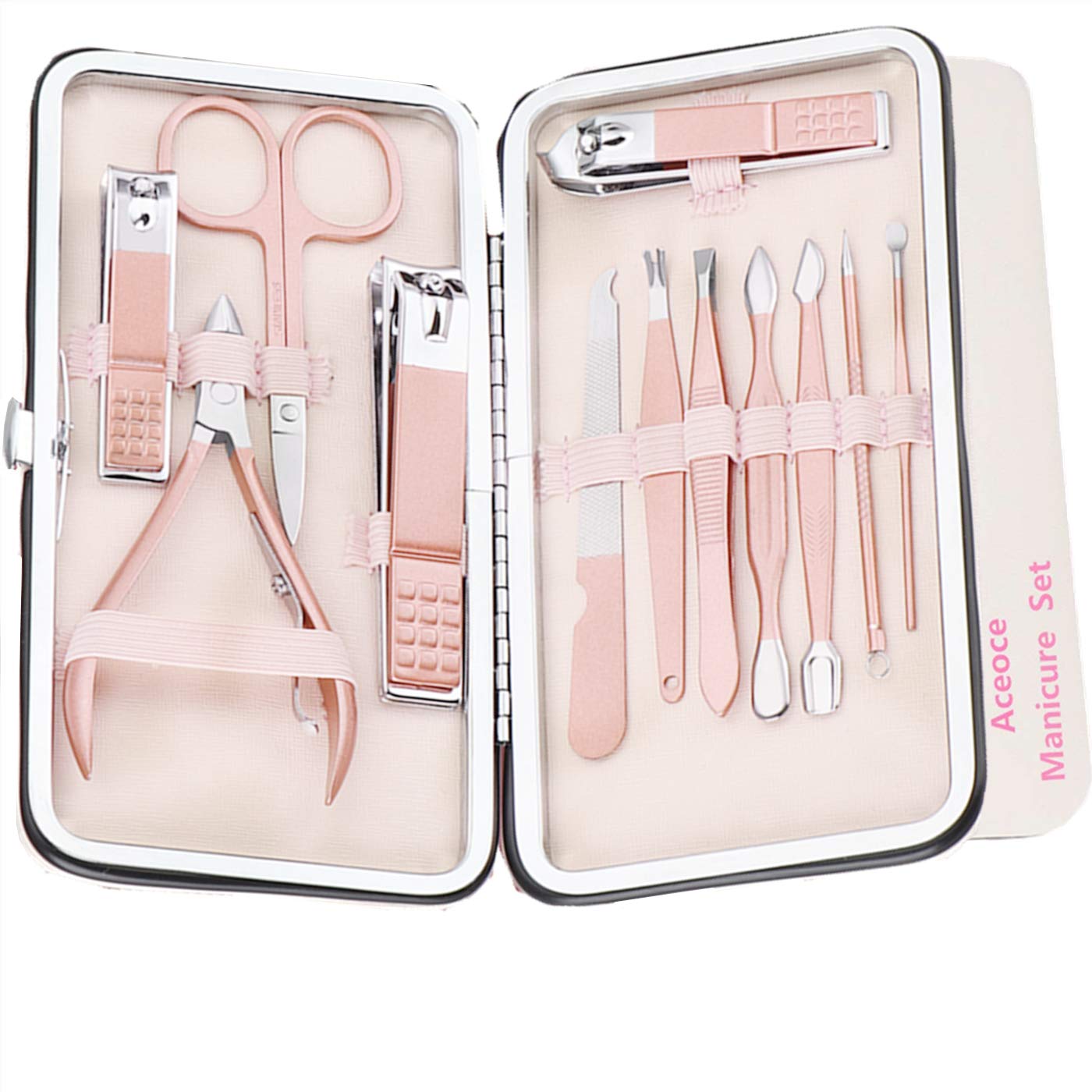 12 Piece Professional Stainless Steel Manicure Set