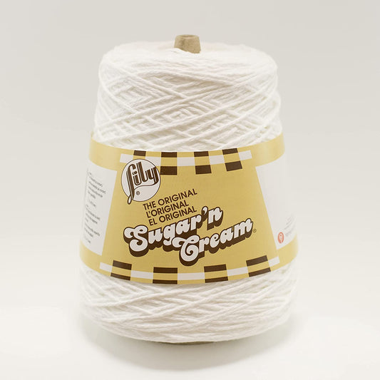 1 pack of yarn cones, color: white