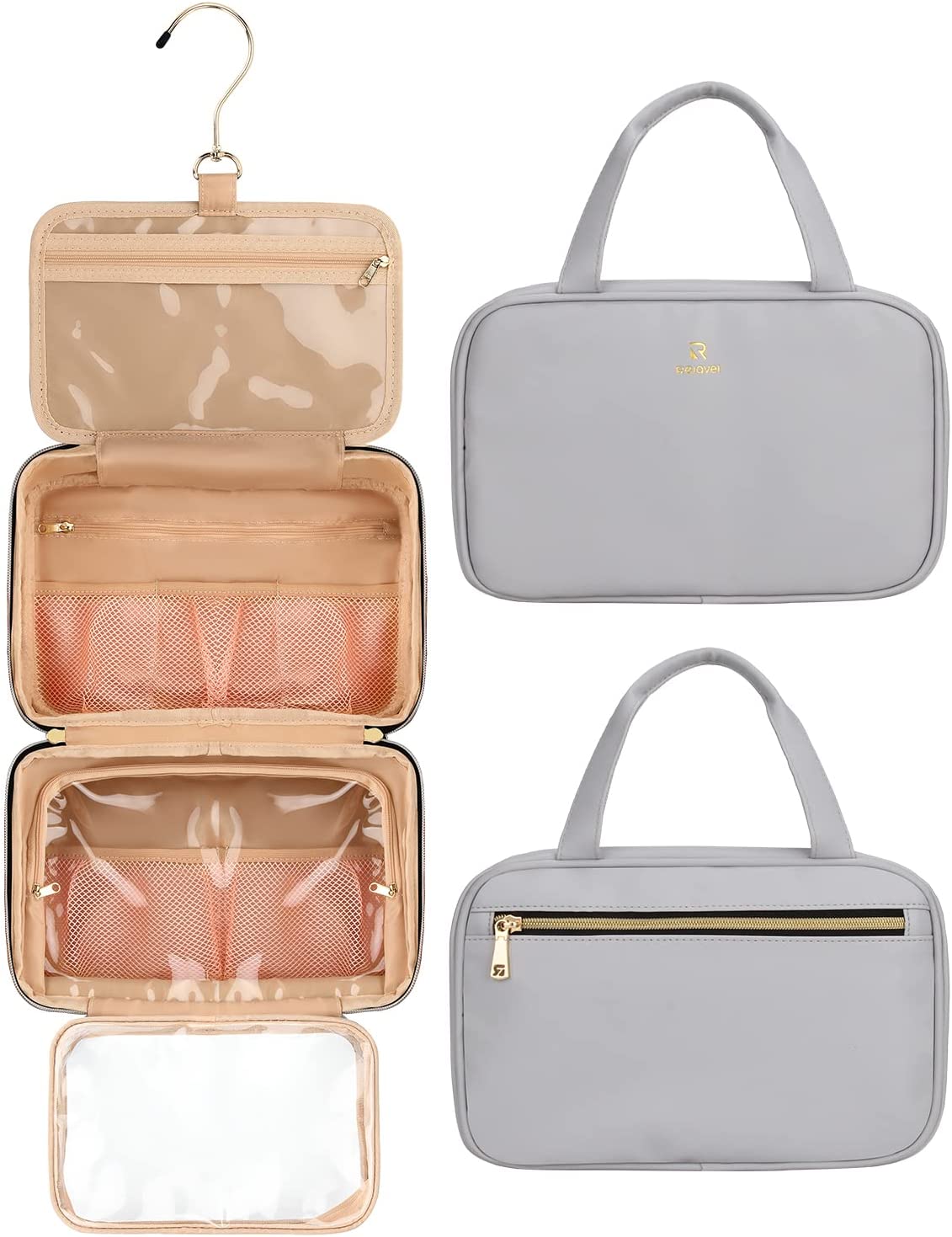 Transparent travel bag, (grey)