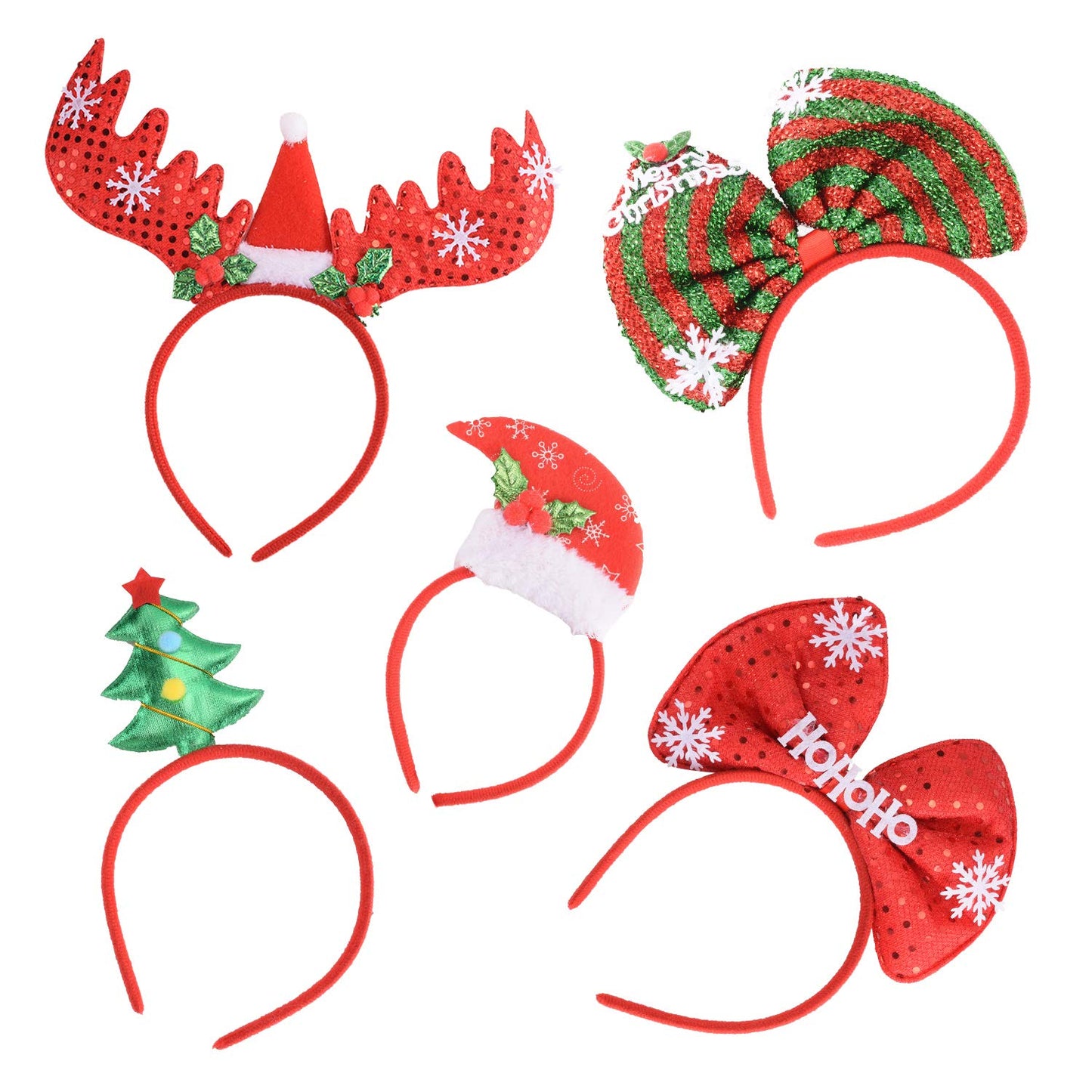 12 Christmas headbands, different styles