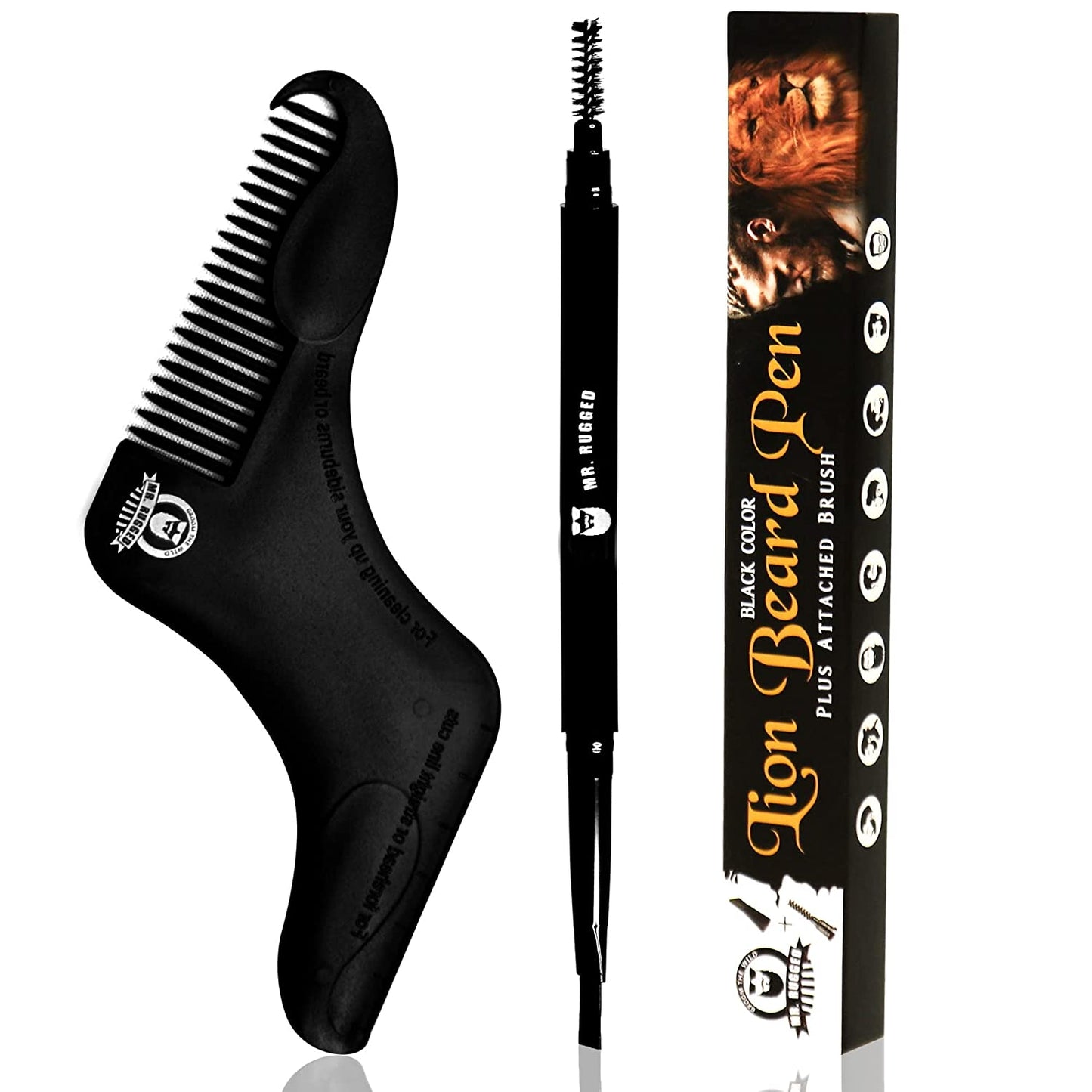 Beard Pencil Refill, Color:Black, Style: Lion Beard Pencil