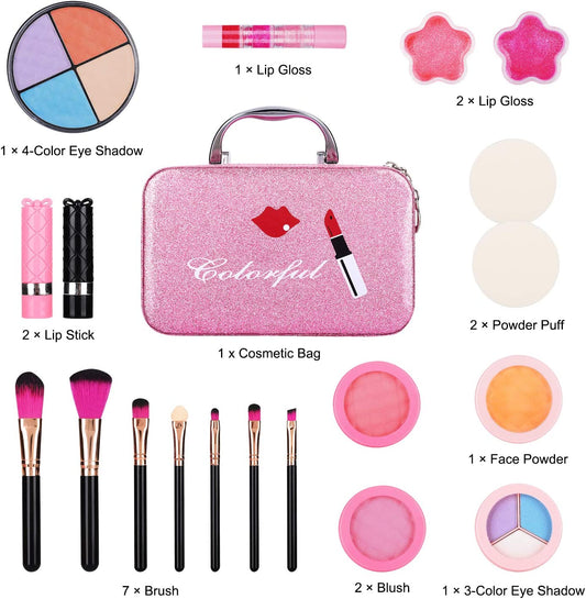 21-Piece Makeup Kit for Girls (Style: Black)