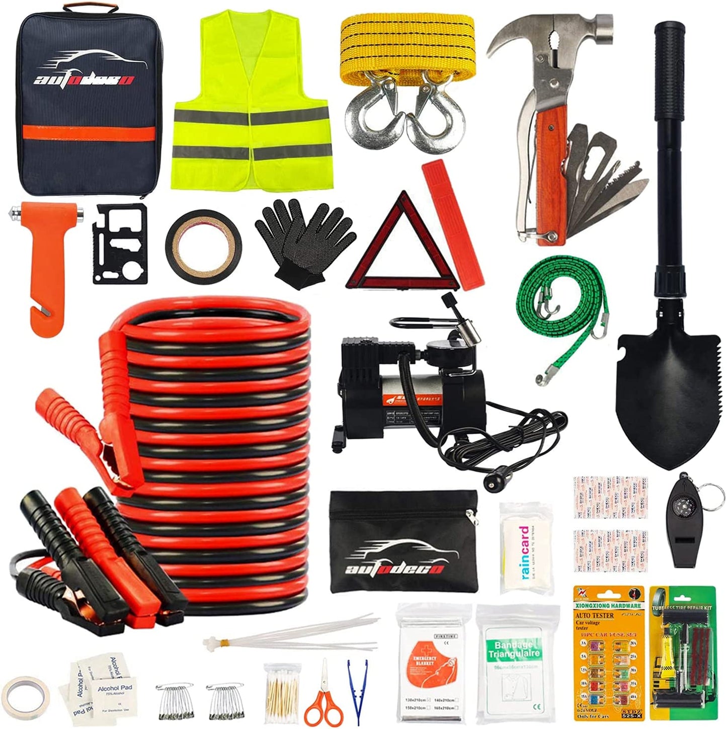 118 Piece Car Emergency Kit