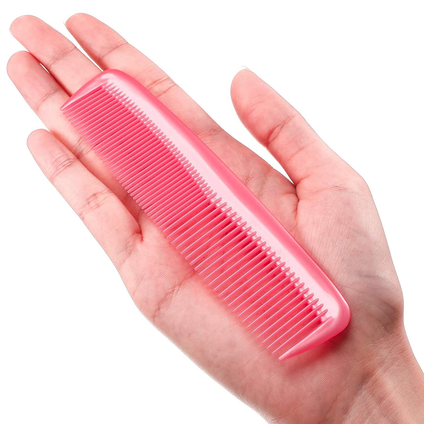 12 piece fine hair combs set (pink)