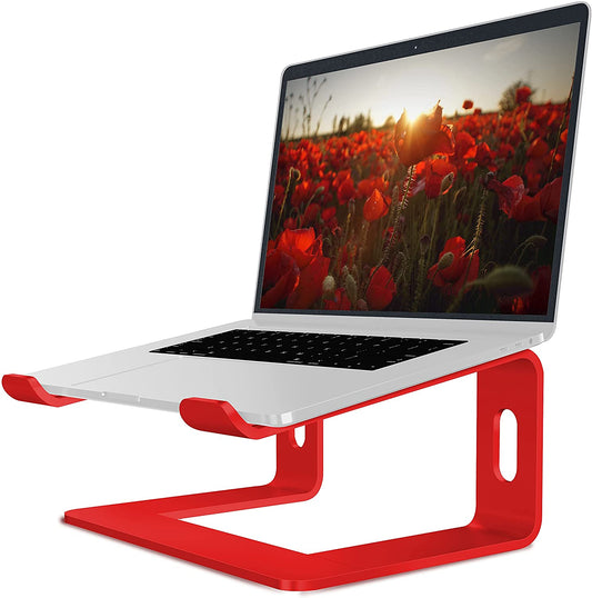 Laptop stand, metal, 10 to 15.6 inches, I- Red