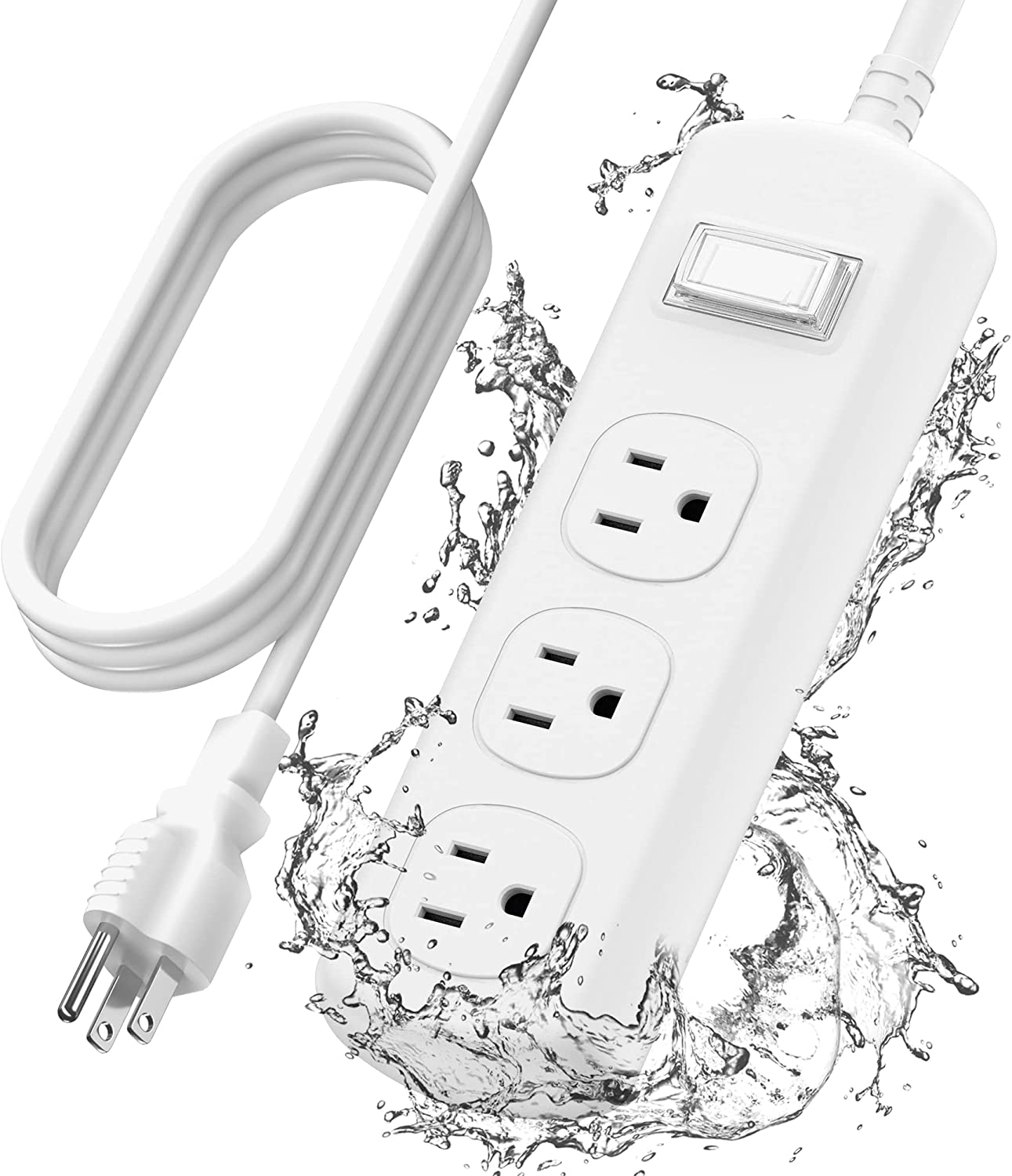 9ft Power Strip, Color: White