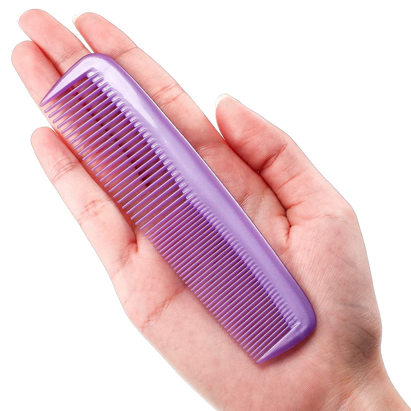 12 piece fine hair combs set (purple)