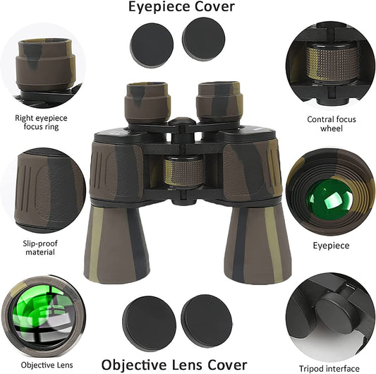 Binoculars 20x50, (Brown-2)