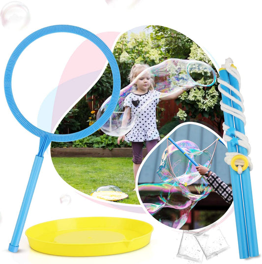 giant bubble wand kit including bubble solution