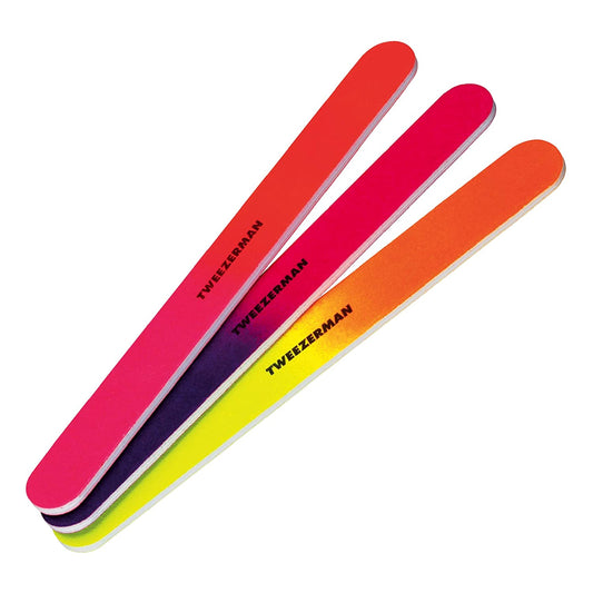 3 neon nail files 0.5 x 2.6 x 8.3 inches