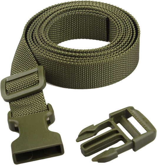 Pack of 4 luggage straps, (green)