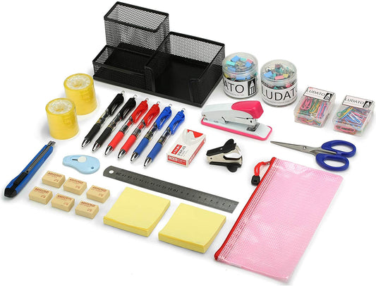 39-piece office supply set.