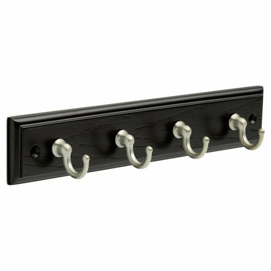 4-hook wall-mounted key rack