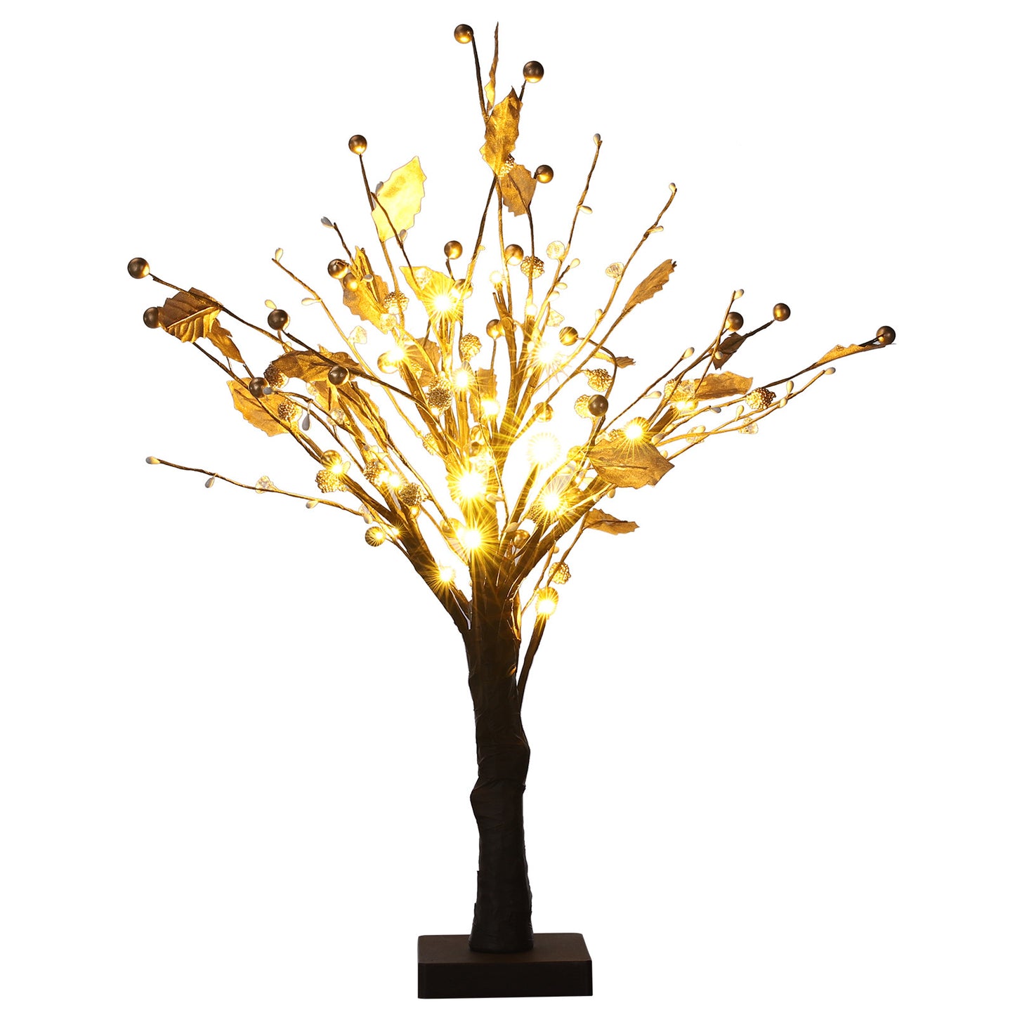 1.8ft Tall Golden Fruit Splashed Tree Lights