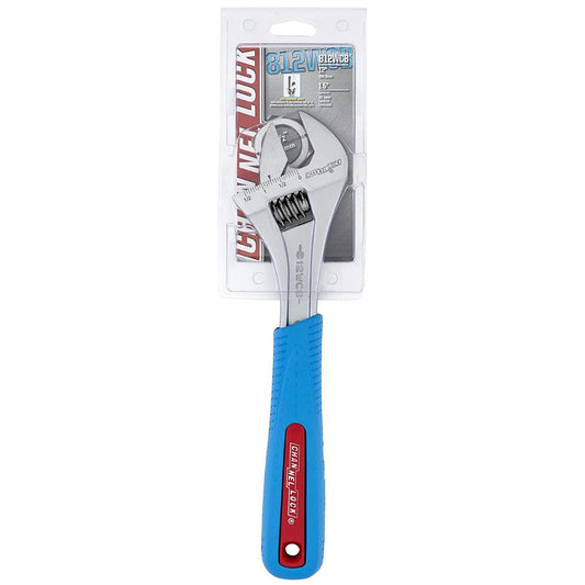 Adjustable wrench, 12 in, (chrome)