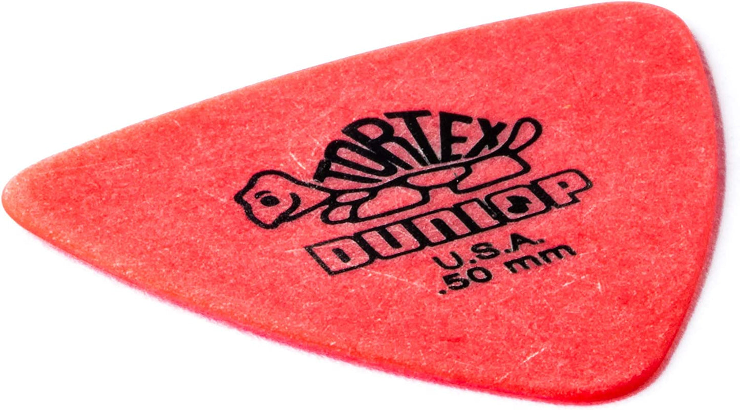 Guitar Picks 0.50mm, Red, 72 Pack