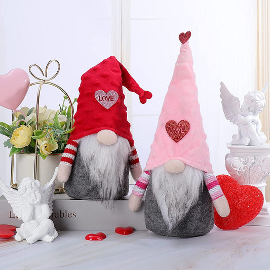 Valentine's Day gnomes, 2 pieces