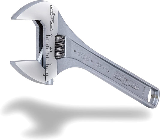 Adjustable Flat Wrench, 10 in, (Chrome)