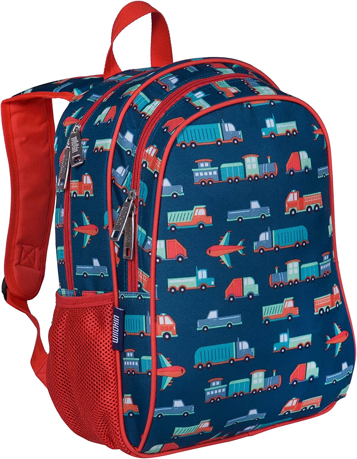 15" Kids Backpack, Adjustable Strap (Color: Transportation)