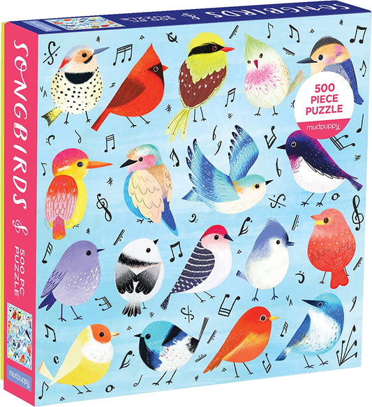 500 Piece Family Jigsaw Puzzle (Songbirds)