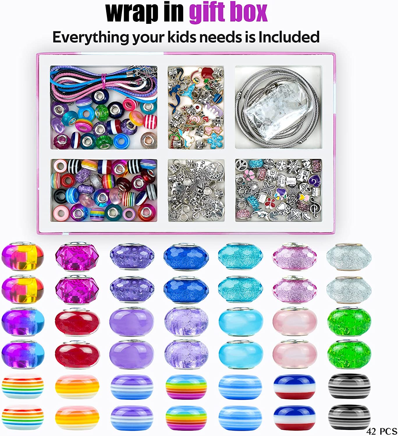 150 Piece Beaded Bracelet Making Kit