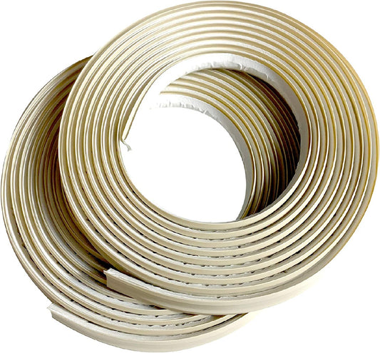 2 packs of 1/2" wide ivory caulking strips, 10'