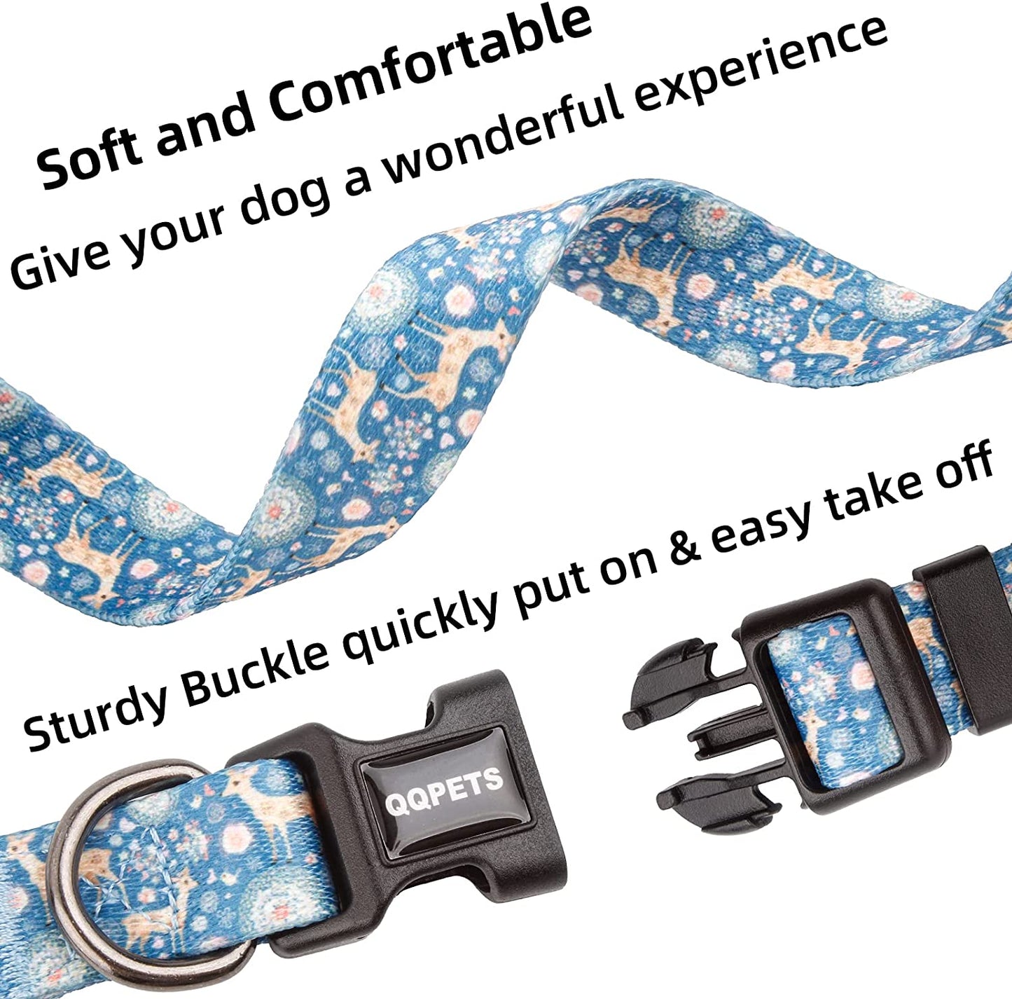 Soft and comfortable collar for pets, size m, Dream Blue