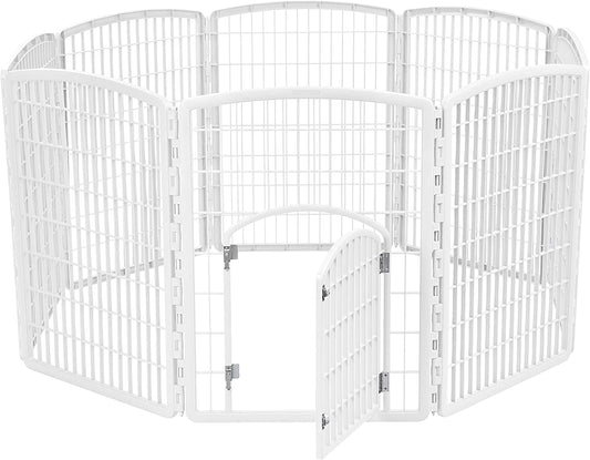 Dog Pen,62.99 x 62.99 x 34.25 inches white color