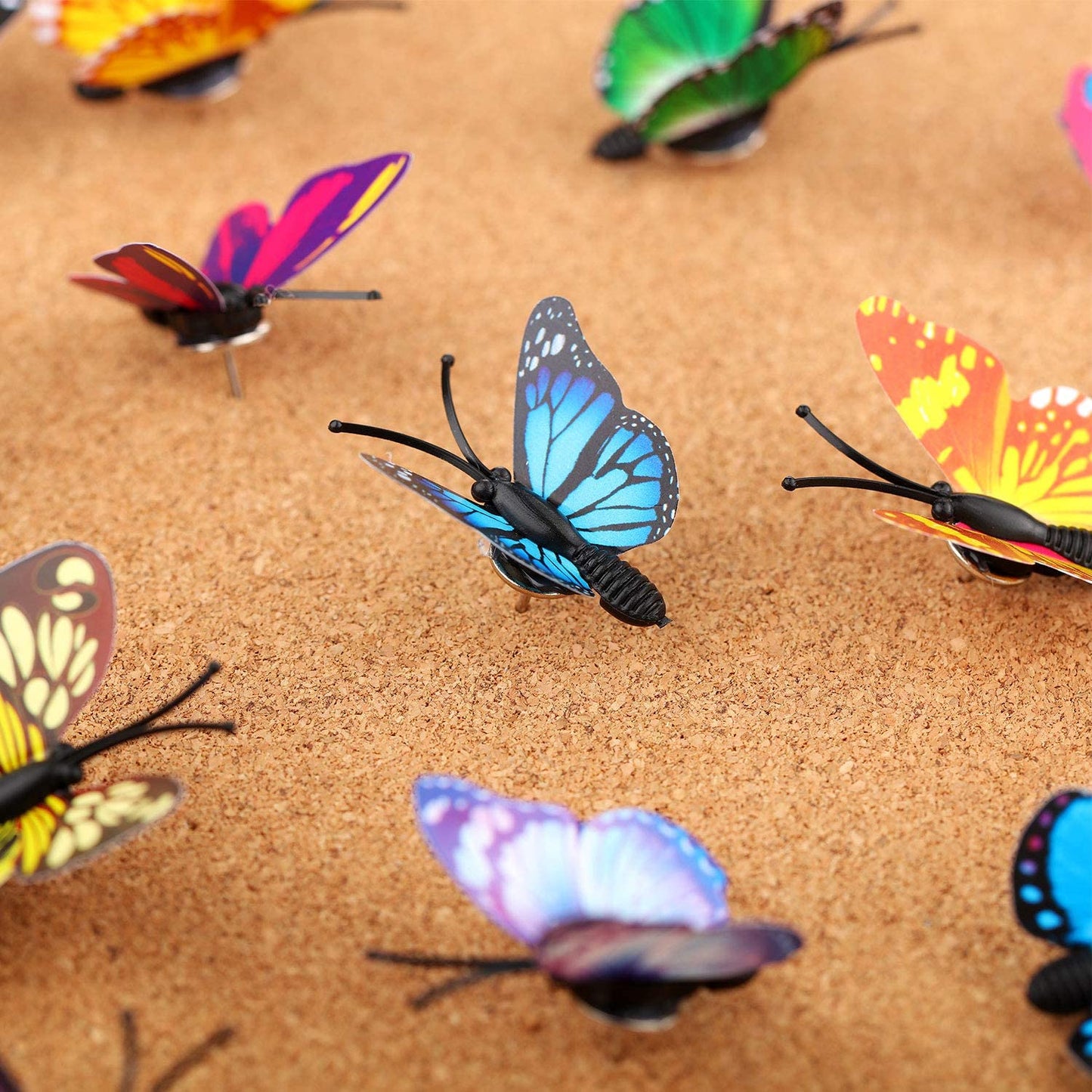 30 butterfly push pins for cork boards