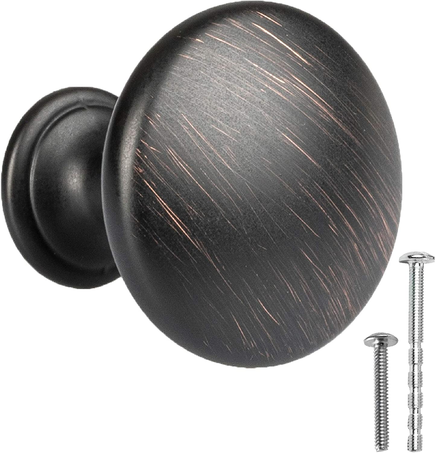 1 1/4" Kitchen Cabinet Knobs (25 Pack), Oil Rubbed Bronze