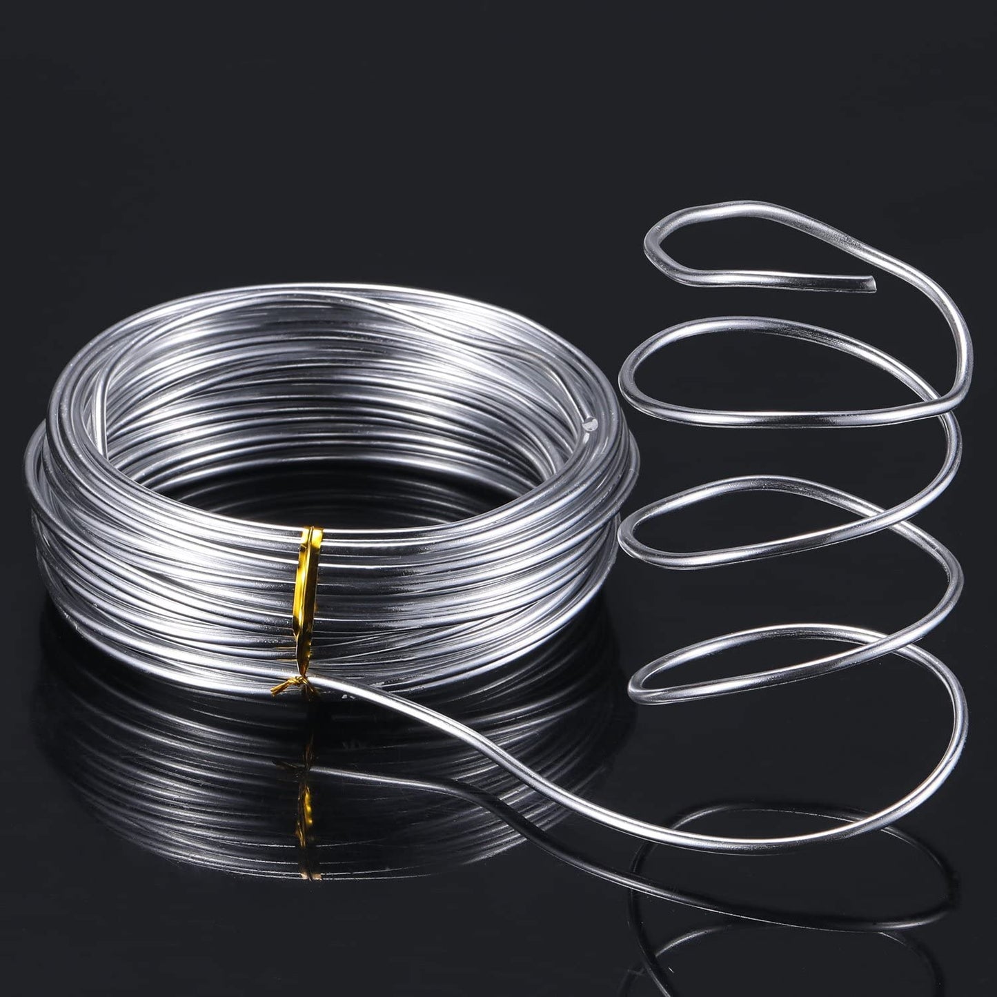 32.8 Feet Aluminum Wire,(Silver, 3 mm Thickness)