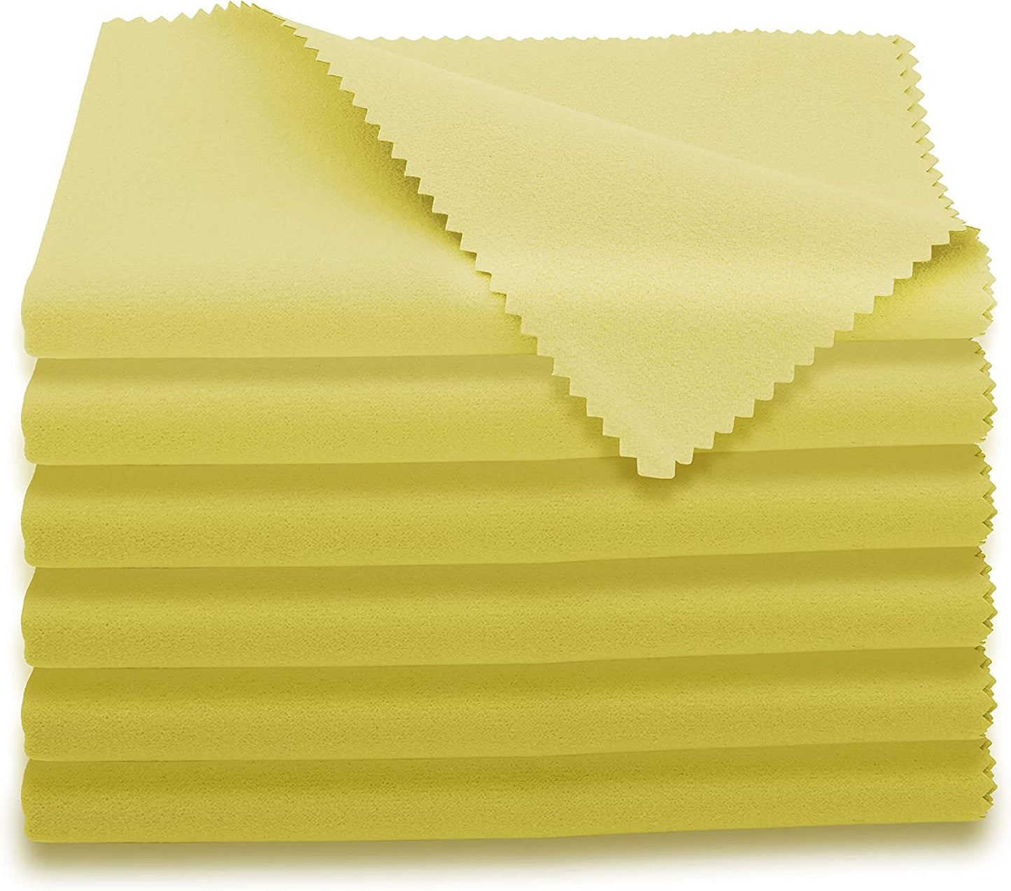 Microfiber Musical Instrument Cleaning Cloths, (6-Pack) Yellow