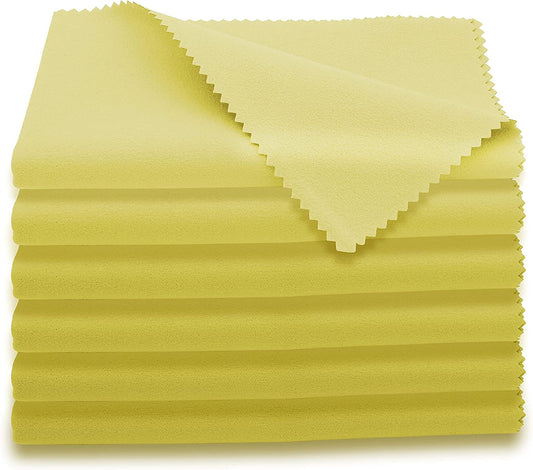 Microfiber Musical Instrument Cleaning Cloths, (6-Pack) Yellow