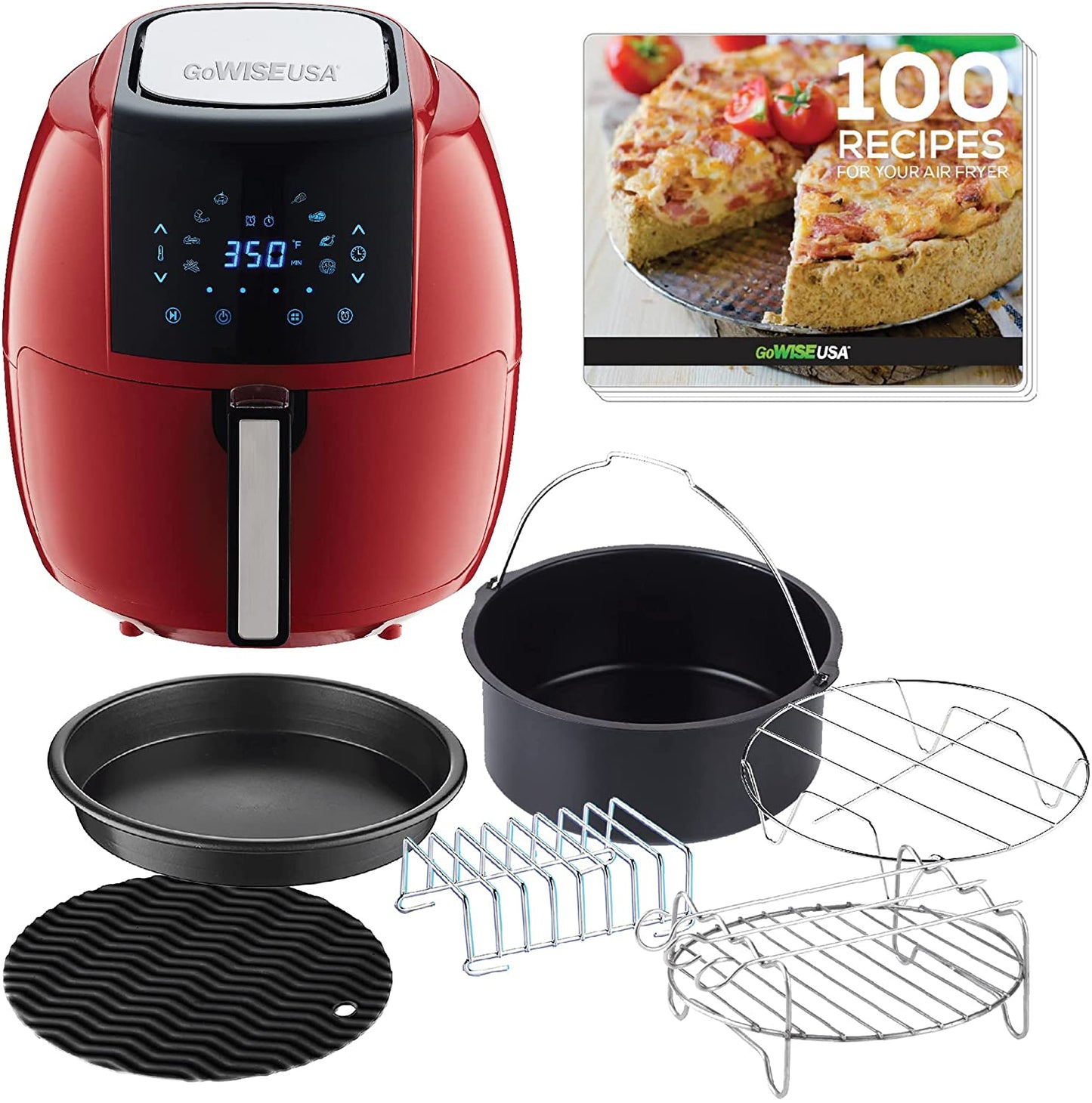 Air fryer 8 in 1 Digital, 5.8, 6 pieces