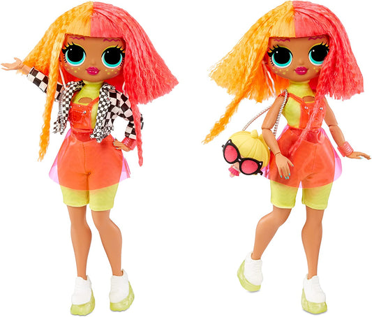 3 x 8 x 12 inches Neonlicious doll with accessories